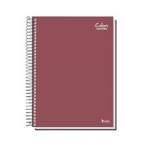 Caderno universitário 10m 200f colors vinho cd tamoio
