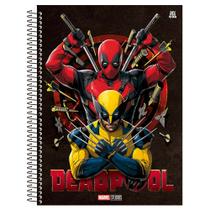 Caderno Universitário 10x1 160 Fls C.D. Animativa - Deadpool & Wolverine 3