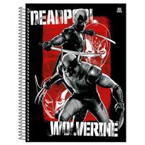 Caderno Universitário 10x1 160 Fls C.D. Animativa - Deadpool & Wolverine 4