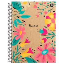 Caderno Universitário 10x1 160 Fls C.D. Animativa - Paper Kraft Feminino 1