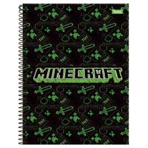 Caderno Universitário 10x1 160 Fls C.D. Foroni - Minecraft 3