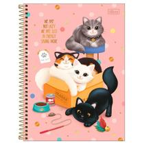 Caderno Universitário 10x1 160 Fls C.D. Tilibra - Purrfect Cats 3