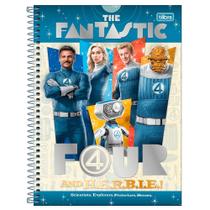 Caderno Universitário 10x1 160 Fls C.D. Tilibra - Quarteto Fantástico 2