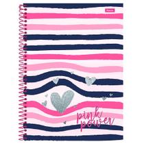 Caderno Universitário 10x1 200 fls C.D. Foroni - Pink Power 2