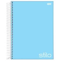 Caderno Universitário 10x1 200 fls C.D. Jandaia - Stilo Azul Pastel