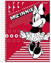 Caderno universitário 12 matérias 192 folhas capa dura Minnie Disney Star School Jandaia