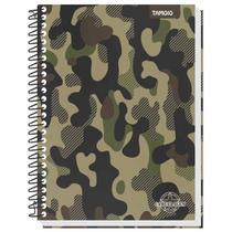 Caderno universitário 15 matérias 240 folhas Camuflado Tamoio