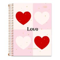 Caderno universitário 15 matérias Its Love 240 folhas Cadersil