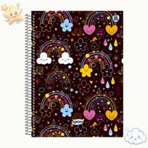 Caderno Universitário 15 Matérias Kbom Feminino 300 Folhas Caderno Universitário 15 Matérias Kbom Feminino 300 Folhas