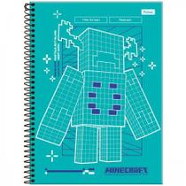 Caderno Universitário 15 Matérias Minecraft 240 Folhas - FORONI