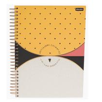 Caderno universitario 15m 240 folhas dots e spots cd jandaia Caderno universitario 15m 240 folhas dots e spots cd jandaia