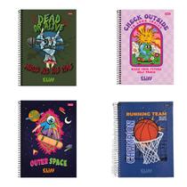 Caderno Universitário 160 Folhas 10 Matérias Cliff