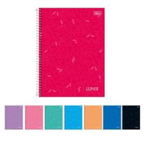Caderno universitario 1m 80 folhas lunix cd c/04un sortidos