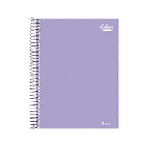 Caderno universitário 1m 96f colors lilas cd Caderno universitário 1m 96f colors lilas cd