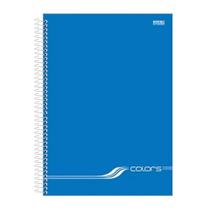 Caderno universitario 1m cd 80f colors azul sao domingos 10201