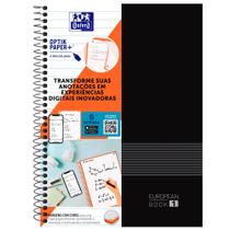 Caderno Universitário 1x1 80 Fls C.D. All Black - Oxford