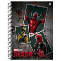 Caderno Universitário 1x1 80 Fls C.D. Animativa - Deadpool & Wolverine 1