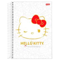 Caderno Universitário 1x1 80 Fls C.D. Jandaia - Hello Kitty 50 Anos 1