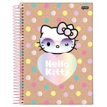 Caderno Universitário 1x1 80 Fls C.D. Jandaia - Hello Kitty Kraft 6