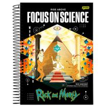 Caderno Universitário 1x1 80 Fls C.D. Jandaia - Rick and Morty 1