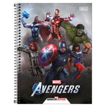 Caderno Universitário 1x1 80 fls C.D. Tilibra - Avengers Game 1
