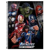 Caderno Universitário 1x1 80 Fls C.D. Tilibra - Avengers Game 11