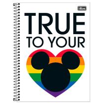 Caderno Universitário 1x1 80 Fls C.D. Tilibra - Mickey Rainbow 1