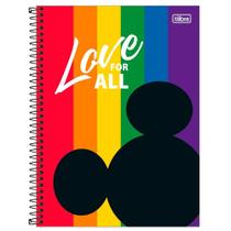 Caderno Universitário 1x1 80 Fls C.D. Tilibra - Mickey Rainbow 3