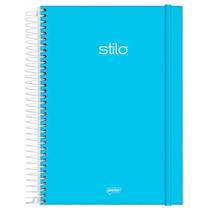 Caderno Universitário 1x1 80 Fls Capa Plástica Jandaia - Stilo Azul Pastel Caderno Universitário 1x1 80 Fls Capa Plástica Jandaia - Stilo Azul Pastel