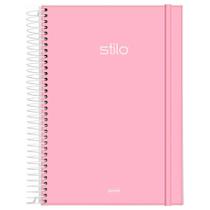 Caderno Universitário 1x1 80 Fls Capa Plástica Jandaia - Stilo Rosa Pastel Caderno Universitário 1x1 80 Fls Capa Plástica Jandaia - Stilo Rosa Pastel