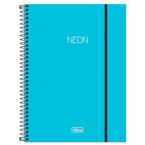 Caderno Universitário 1x1 80 fls Capa Plástica Tilibra - Neon Azul 2 Caderno Universitário 1x1 80 fls Capa Plástica Tilibra - Neon Azul 2