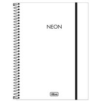 Caderno Universitário 1X1 80 Fls Capa Plástica Tilibra - Neon Branco Caderno Universitário 1X1 80 Fls Capa Plástica Tilibra - Neon Branco