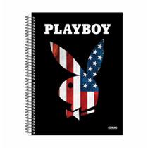 Caderno universitario 1x1 96 folhas capa dura playboy masculino 3519 / 4un / s.domingos Caderno universitario 1x1 96 folhas capa dura playboy masculino 3519 / 4un / s.domingos