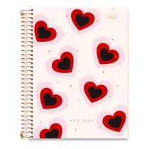 Caderno universitário 20 matérias Its Love 320 folhas Cadersil