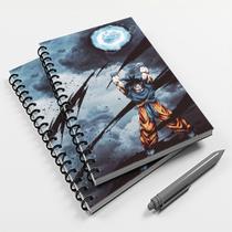 Caderno Universitário 200 fls 10 Mat. Anime Goku Caderno Universitário 200 fls 10 Mat. Anime Goku