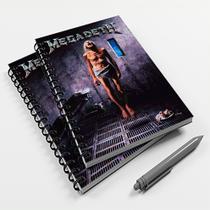 Caderno Universitário 200 fls 10 Mat. Rock Megadeth