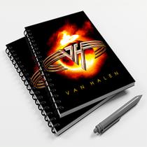 Caderno Universitário 200 fls 10 Mat Rock Van Halen