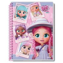 Caderno universitário 80 fls bff cry babies - credeal