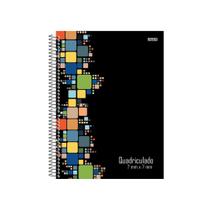 Caderno Universitário 80 Folhas Quadriculado 7x7mm Capa Dura