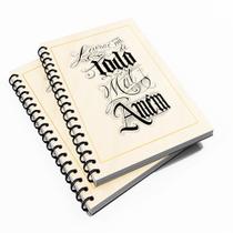 Caderno Universitário 96 fls Frase Livrame De Tode Mal