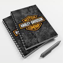 Caderno Universitário 96 Fls Moto Harley-Davidson Mod 01