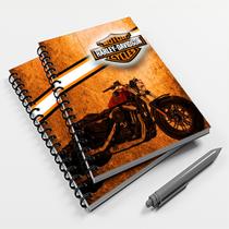 Caderno Universitário 96 Fls Moto Harley-Davidson Mod 02
