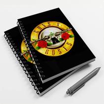 Caderno Universitário 96 Fls Rock Guns and Roses - Premium