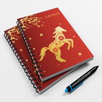 Caderno Universitário 96fls Horóscopo Chinês Cavalo - Premium