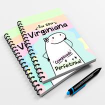 Caderno Universitário 96fls Meme Flork Signo Virginiana Caderno Universitário 96fls Meme Flork Signo Virginiana