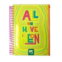 Caderno Universitário A4 160 Folhas Amarelo Escolar Bubble Neon Malote Zip Volta as Aulas Espiral Juvenil Caderno Universitário A4 160 Folhas Amarelo Escolar Bubble Neon Malote Zip Volta as Aulas Espiral Juvenil