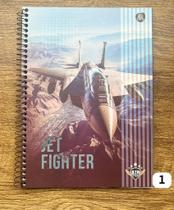 Caderno Universitário Air Attack - 80 Folhas - Capa Dura