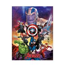 Caderno Universitário Brochura Avengers 80 Folhas Tilibra