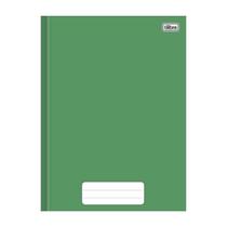 Caderno Universitário Brochura Tilibra Verde com 80 Folhas Pautadas Anotações Estudante Aula