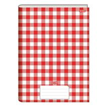 Caderno universitario brochurão 48f stiff capa xadrez cd